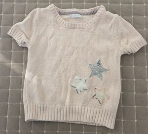 Tahari Blush Sweater with Star Accents